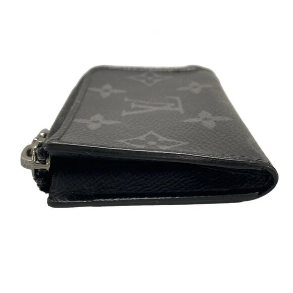 Auth LOUIS VUITTON Porte Monnaie Jour M63536 Monogram Eclipse - MB5108 Coin Case - Picture 7 of 10